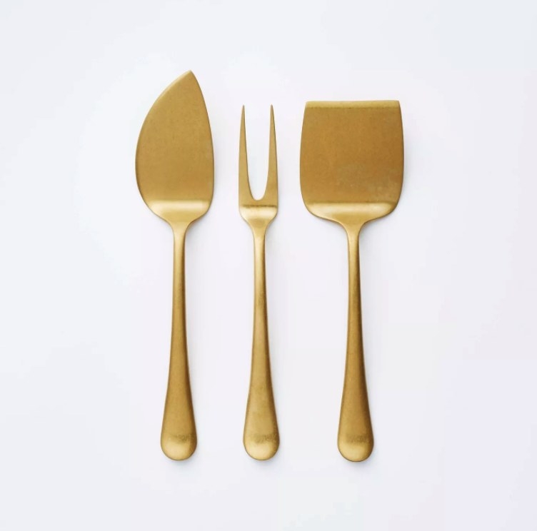 The gold stainless steel set