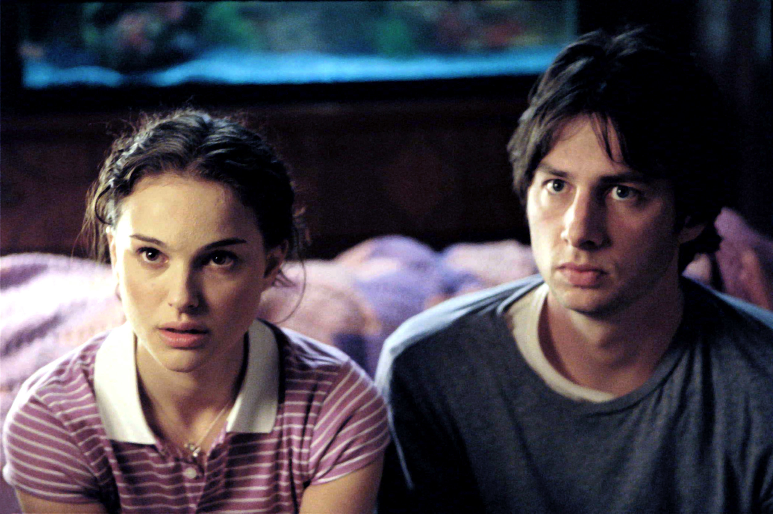 Natalie Portman and Zach Braff in garden state.