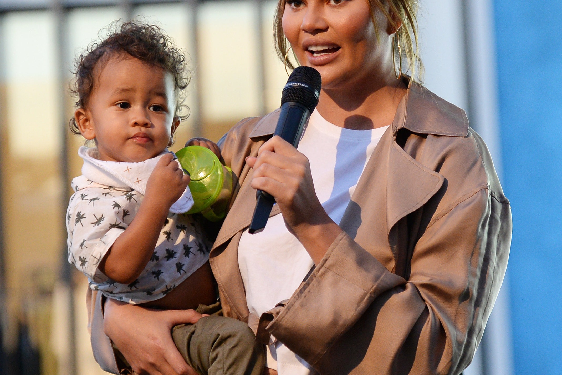 Chrissy Teigen's Topless Photoshoot Had A Special Guest Appearance