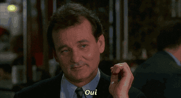 A GIF of someone nodding and saying oui