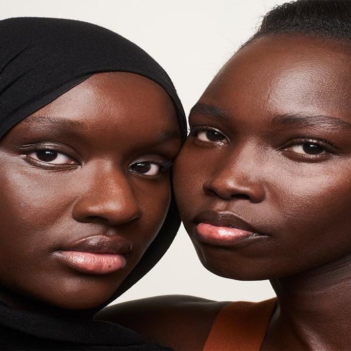 two models wearing the skin tint product