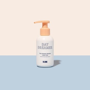 a white bottle that says 