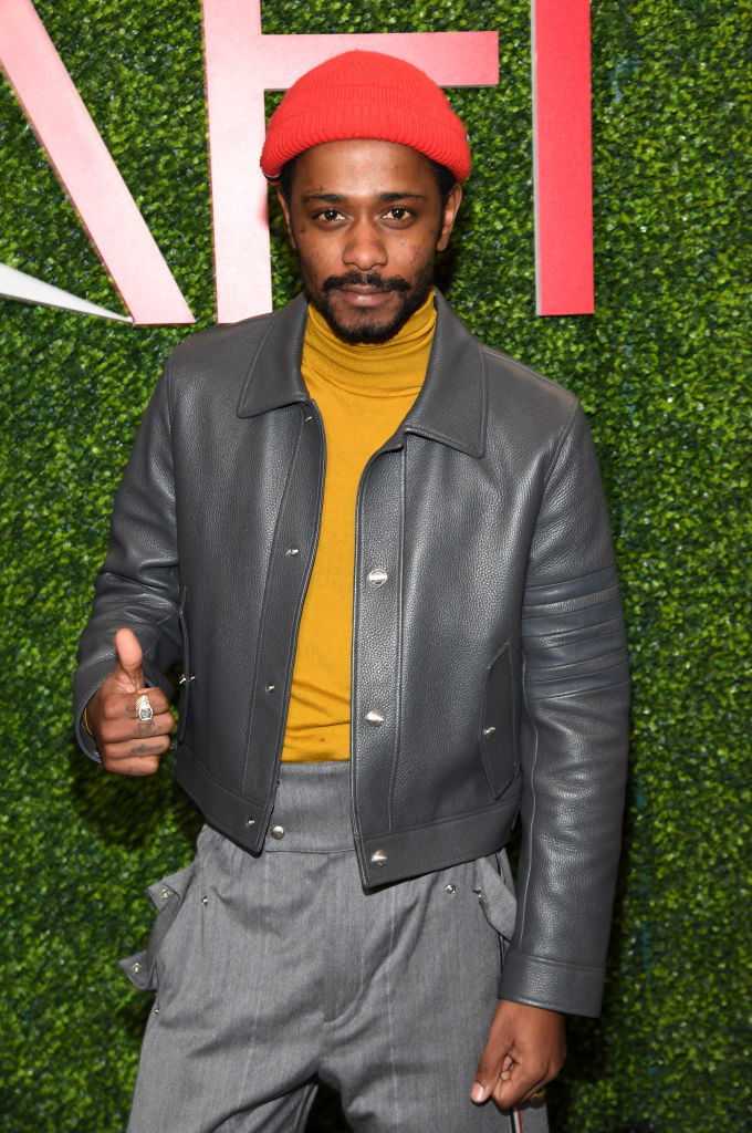 Lakeith Stanfield gives a thumbs up at the 19th Annual AFI Awards at Four Seasons Hotel Los Angeles