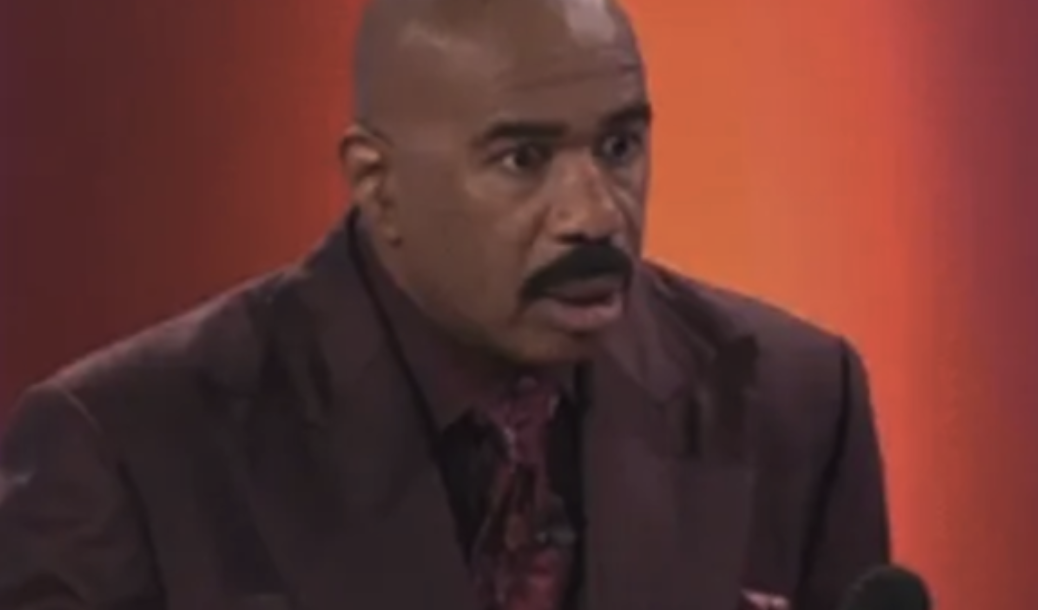 Steve Harvey looking shocked