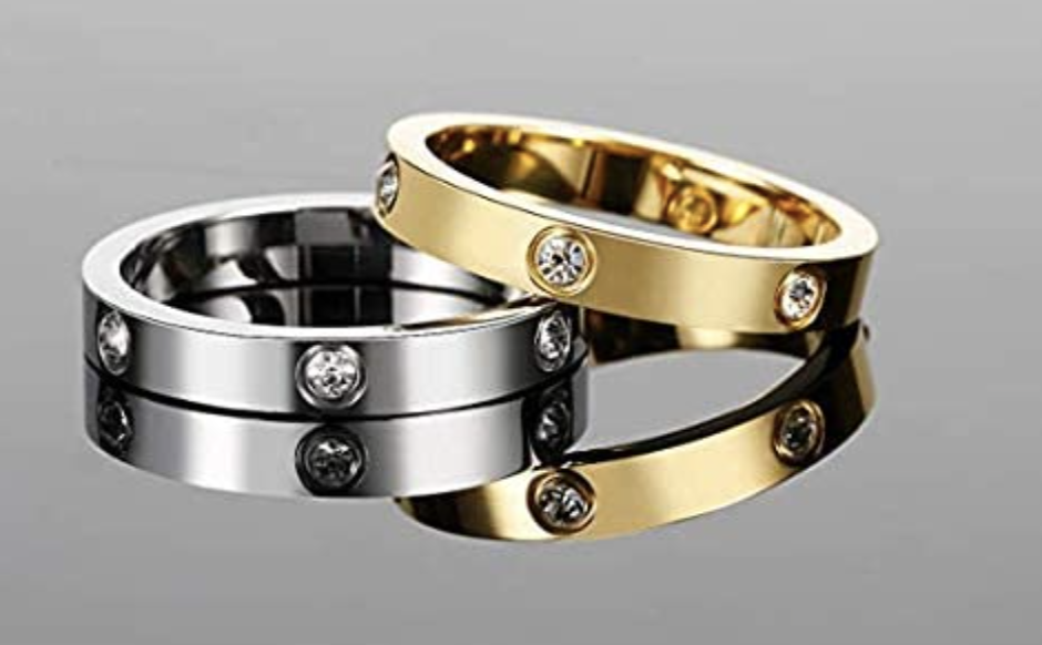rings in gold and silver