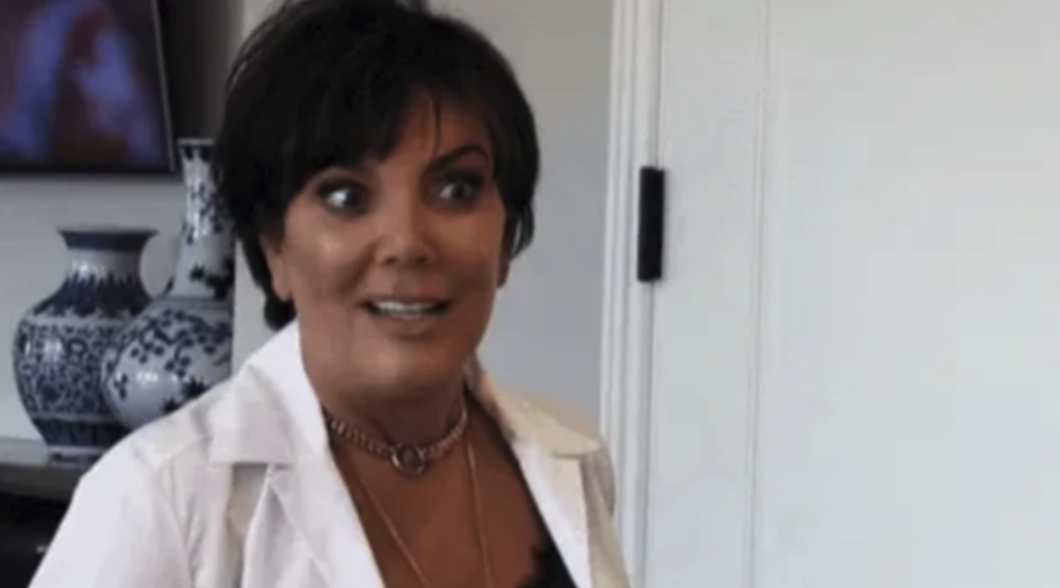 Kris Jenner looking intrigued 