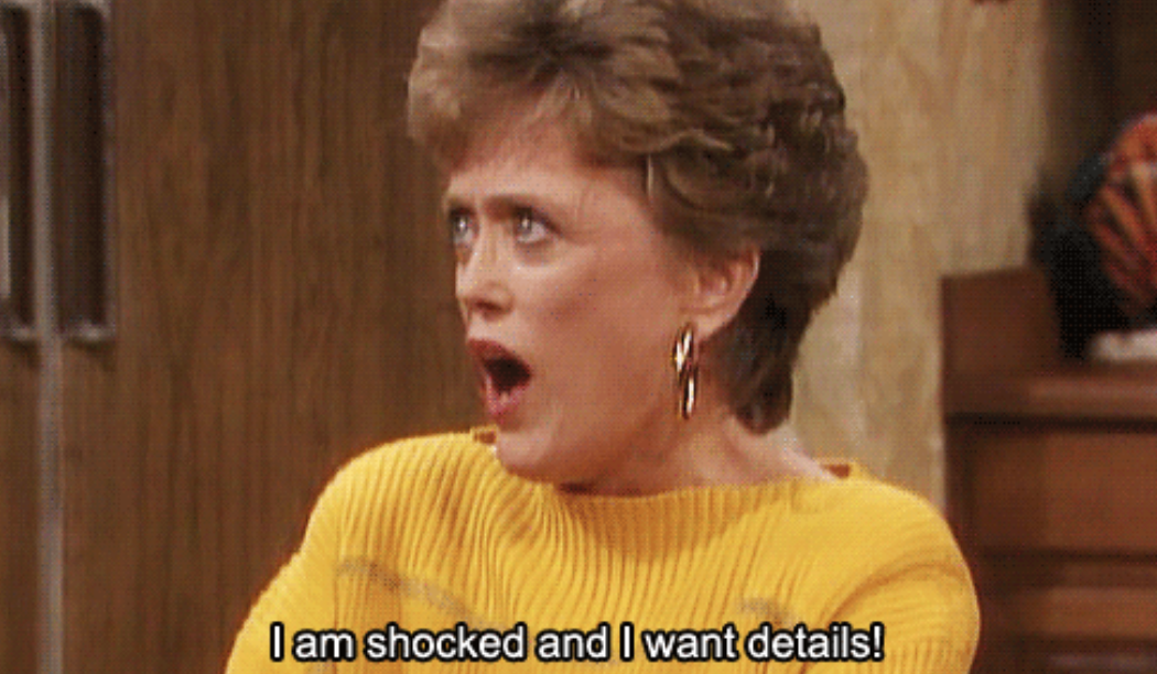 Blanche looking shocked in &quot;The Golden Girls&quot;
