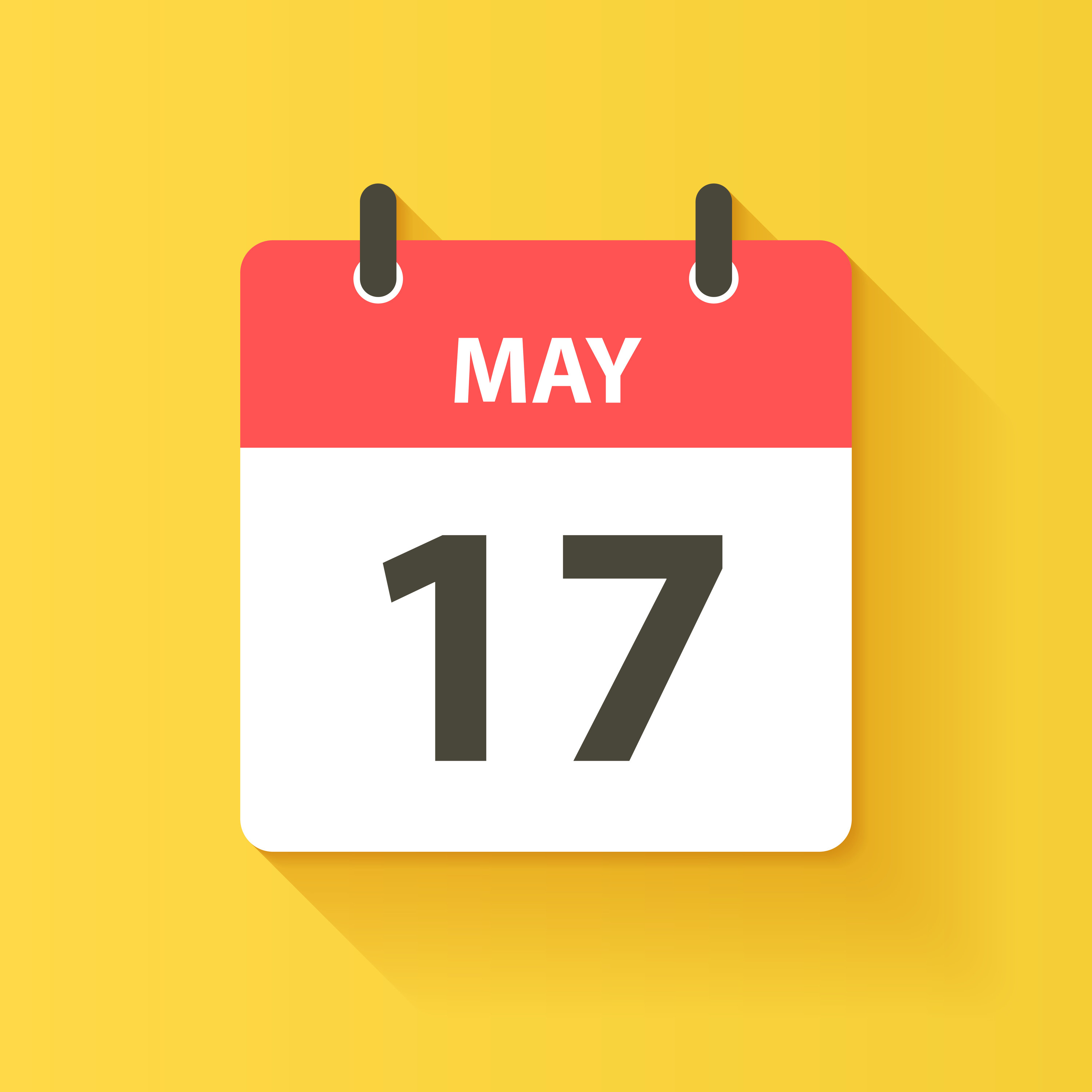 Calendar page showing May 17