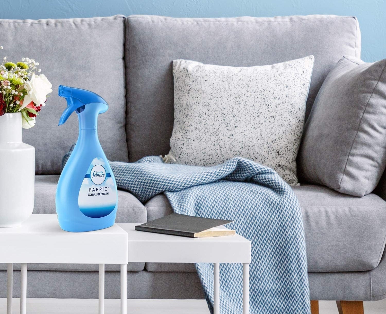 the febreeze on a coffee table