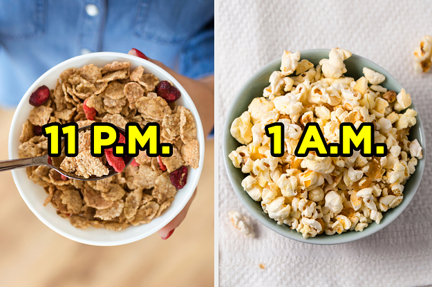 Eat Some Midnight Snacks And We'll Accurately Guess What Time You Go To Bed