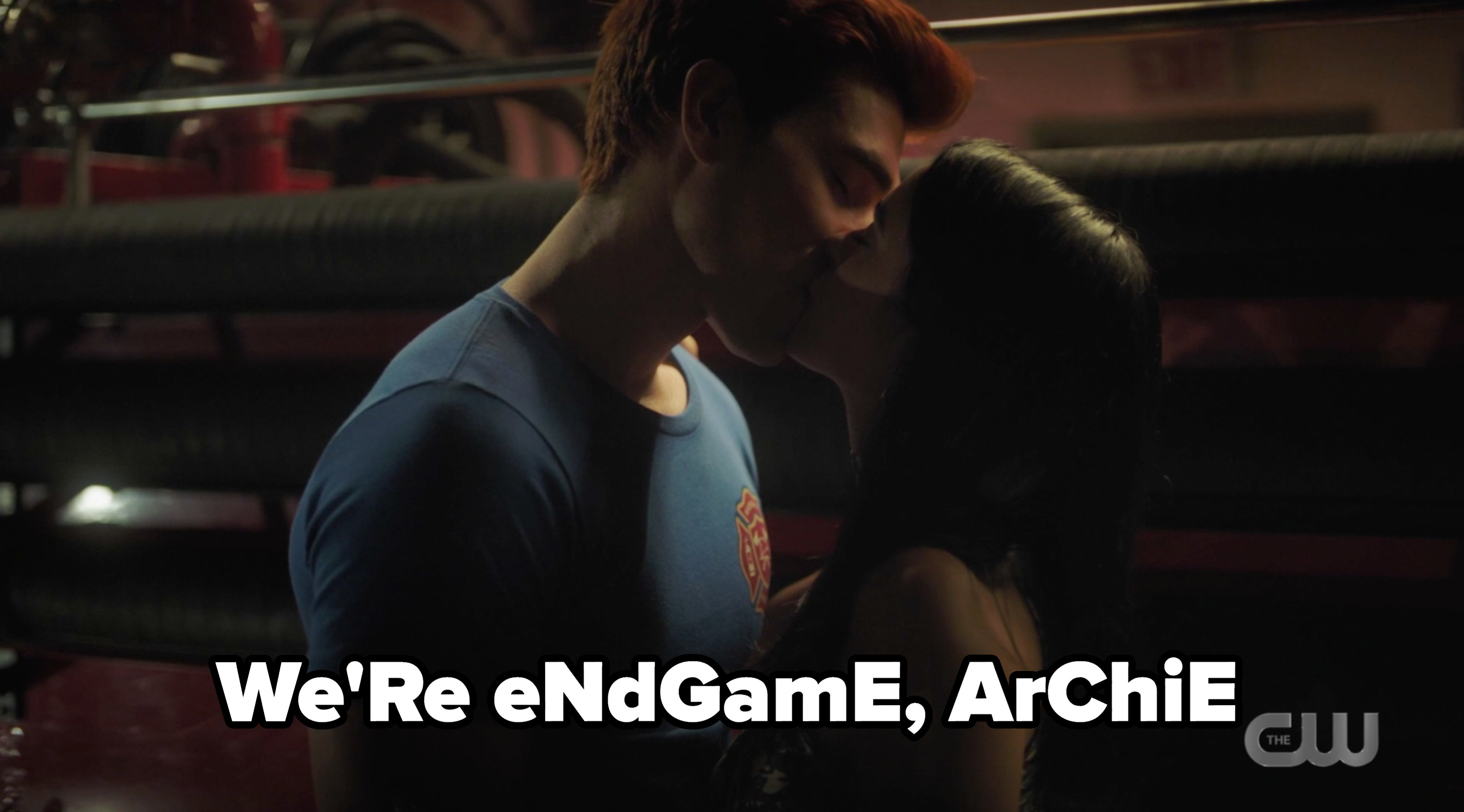 Veronica and Archie kissing with the caption &quot;we&#x27;re endgame archie&quot;