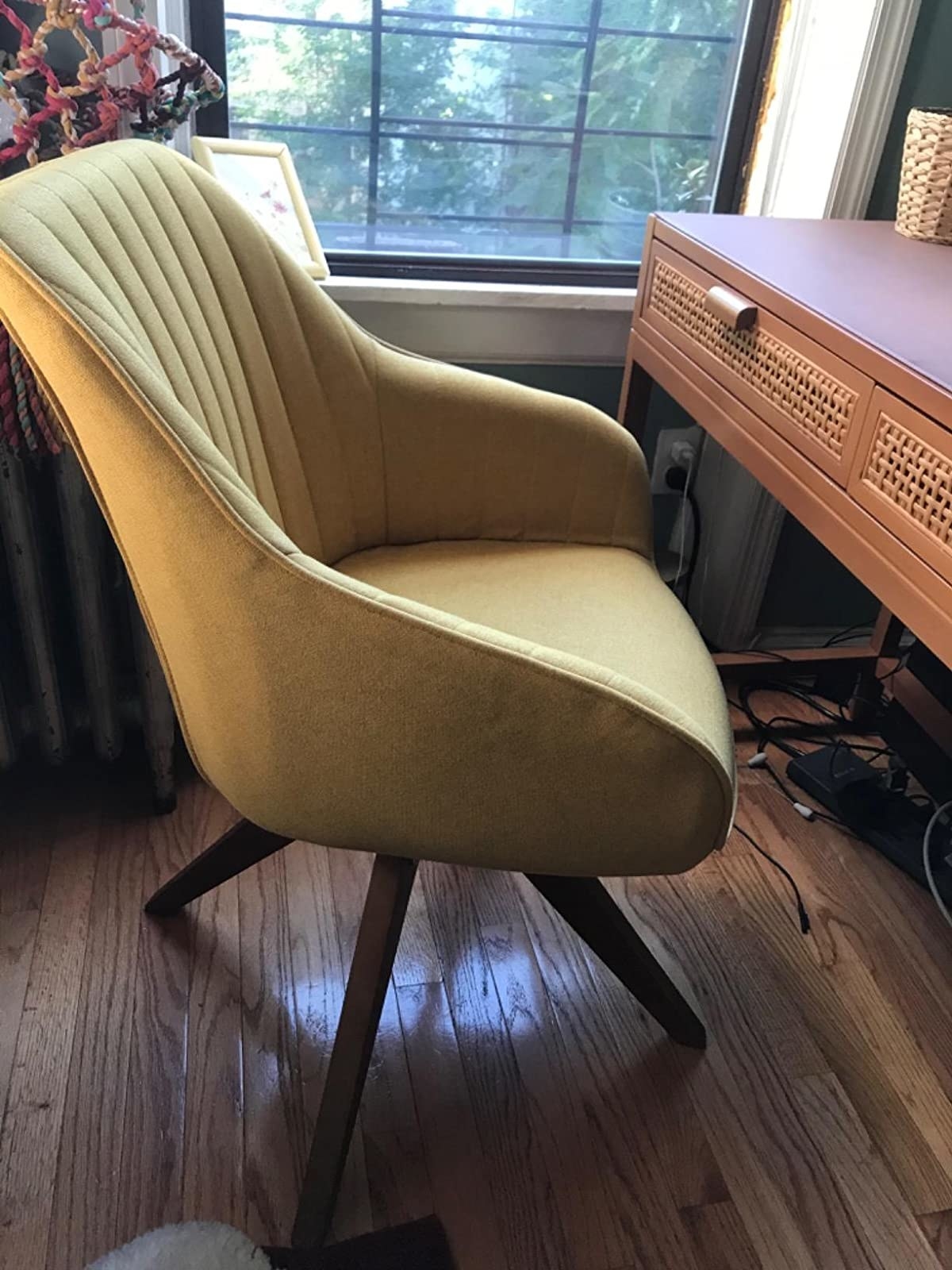The chair in yellow