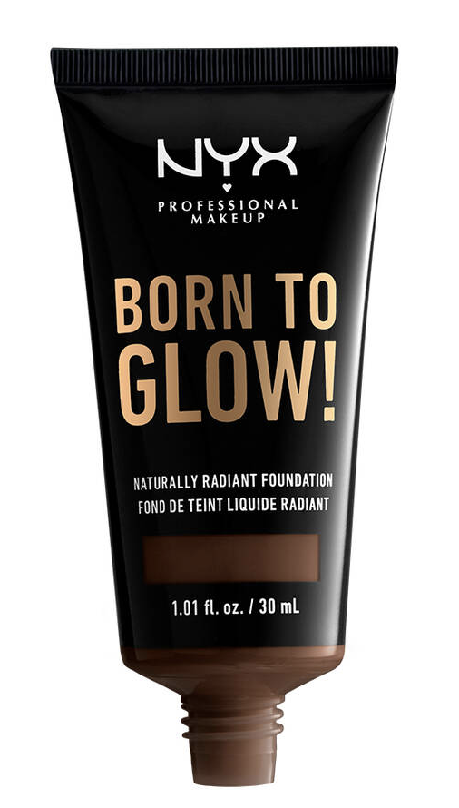 A bottle of NYX Born to Glow Foundation