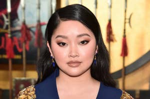Lana Condor at the premiere of Mulan in March 2020 in Hollywood