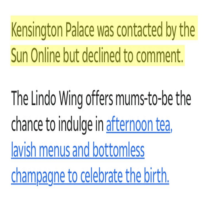 The Lindo Wing offers mums-to-be the chance to indulge in afternoon tea, lavish menus and bottomless champagne to celebrate the birth.