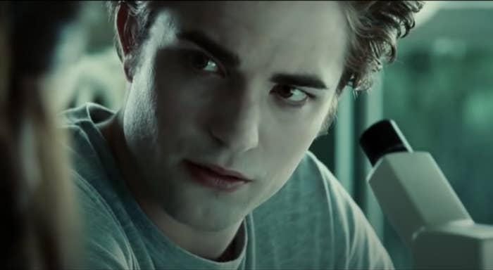 Edward looking at Bella in Twilight