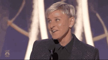 Ellen Degeneres saying &quot;I could go on and on and on&quot;