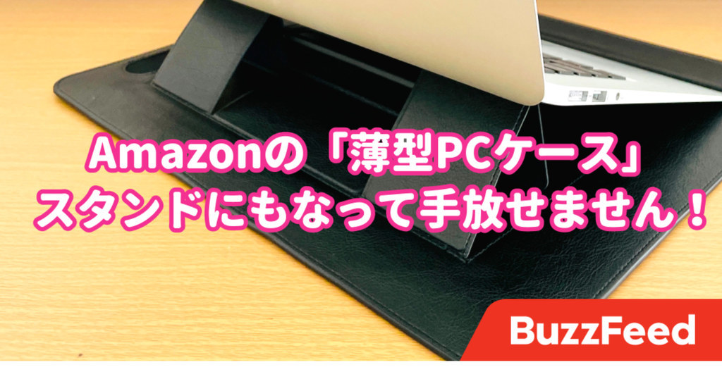 これは作業が捗るわ…！アマゾンで買った「スタンドになるPCケース」家