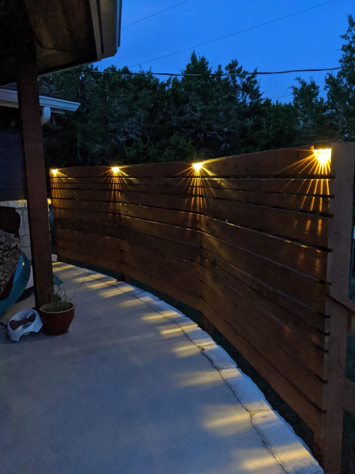 Review photo of the solar deck lights