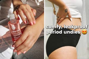 bio oil and period underwear