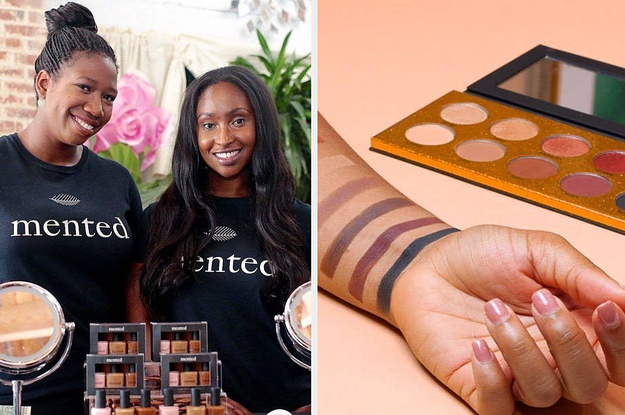 The founders of Mented / A person with swatches