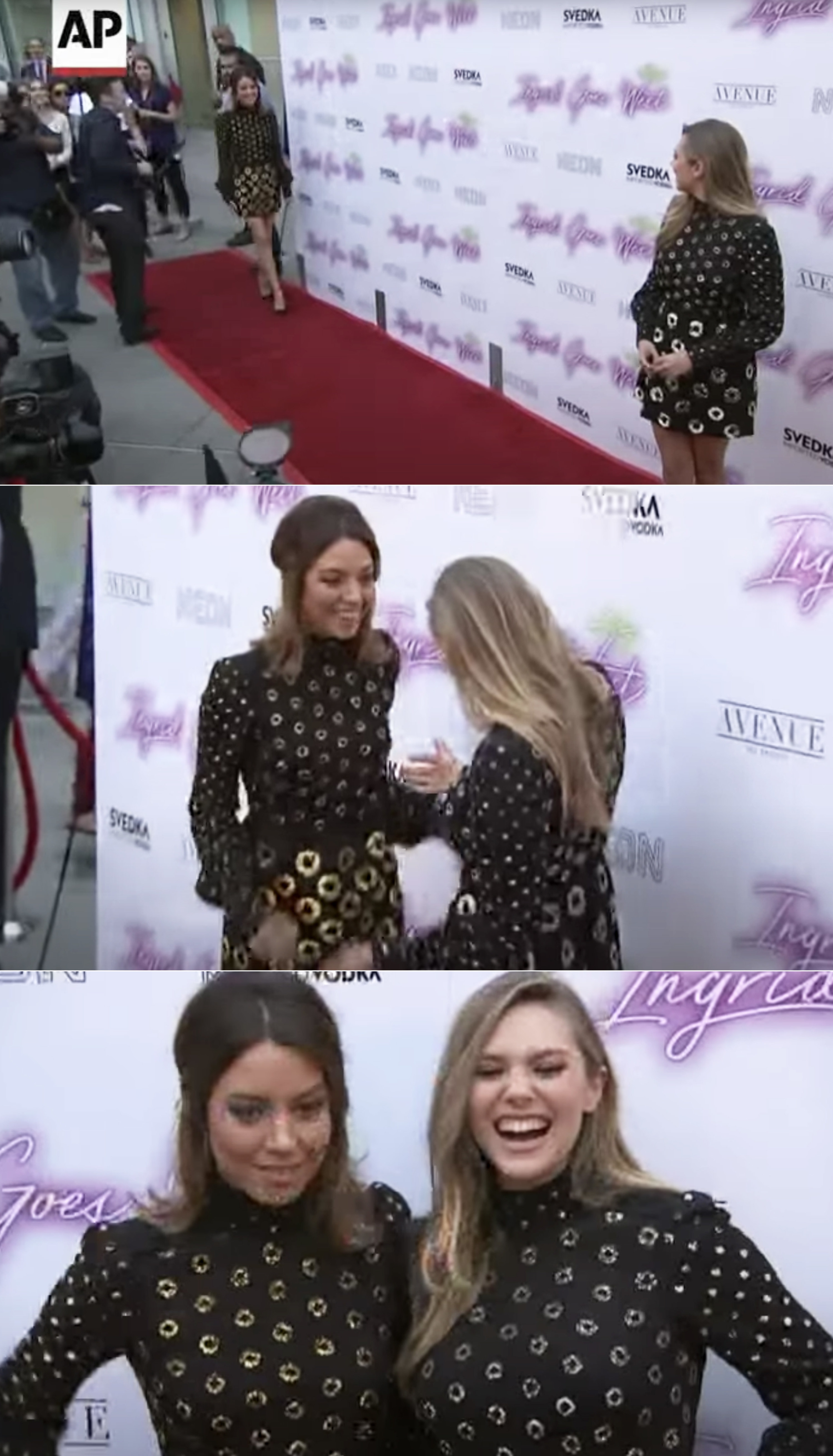 Aubrey Plaza and Elizabeth Olsen at the New York Premiere of Ingrid Goes  West