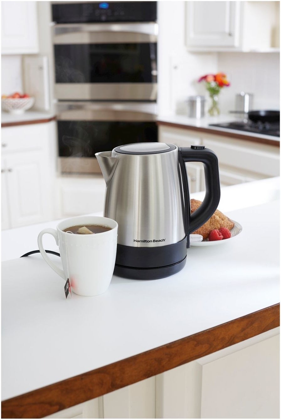 An electric kettle on a table