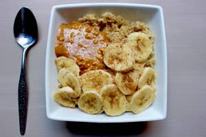 Overnight oats with nut butter