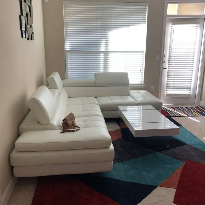 Review photo of the white sectional