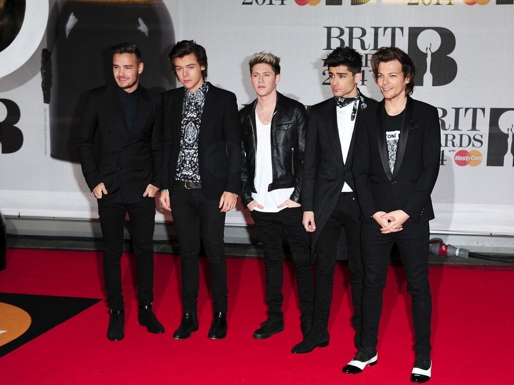 One Direction at the Brit Awards in 2014