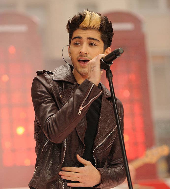 Zayn performing onstage