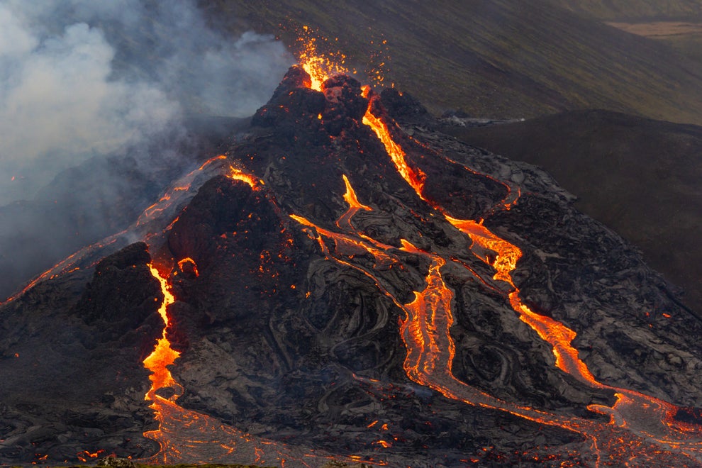 Iceland's Fagradalsfjall Volcano Eruption Photos