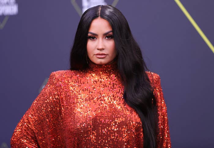 Demi Lovato at the People's Choice Awards in 2020