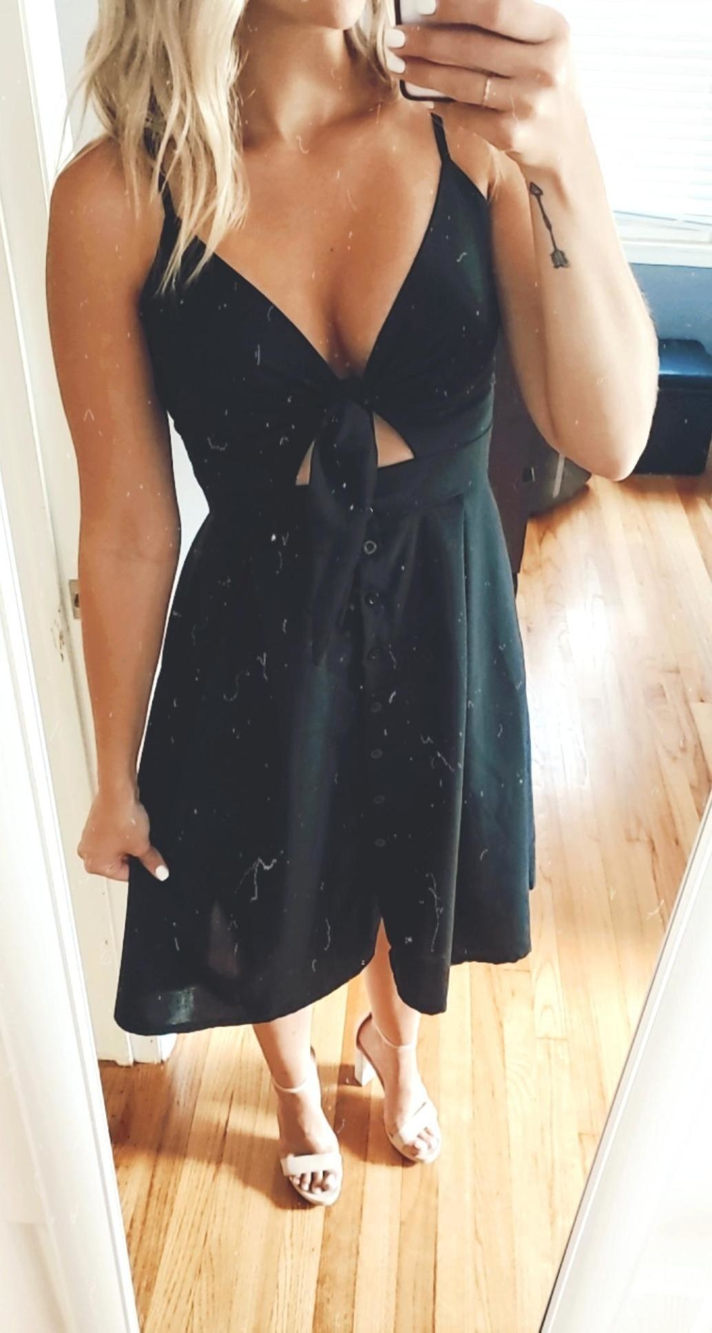 Nasty gal plunge down midi outlet dress