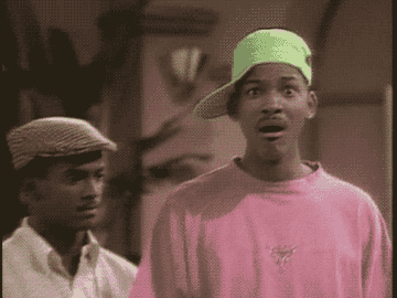 Will Smith from &quot;The Fresh Prince of Bel-Air&quot; looking shocked 