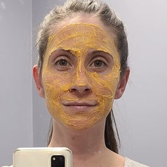 a person with the mask on