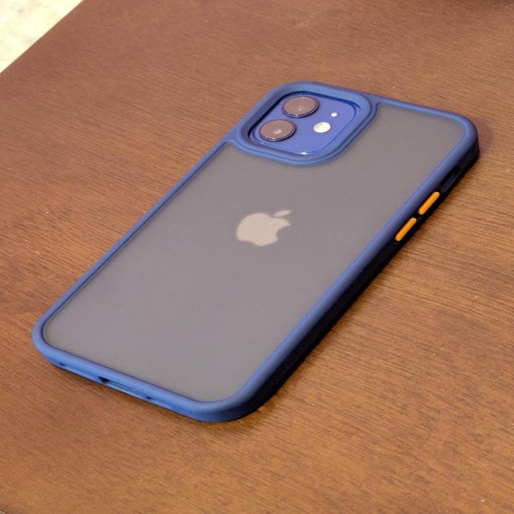 a reviewer's blue phone case