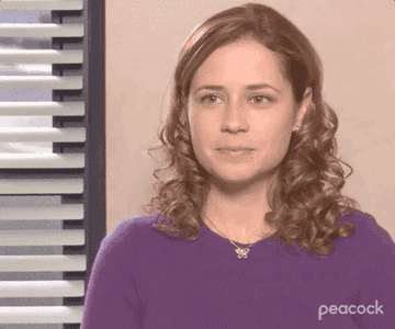 gif of Pam from &quot;The Office&quot; saying &quot;it&#x27;s very exclusive&quot; 