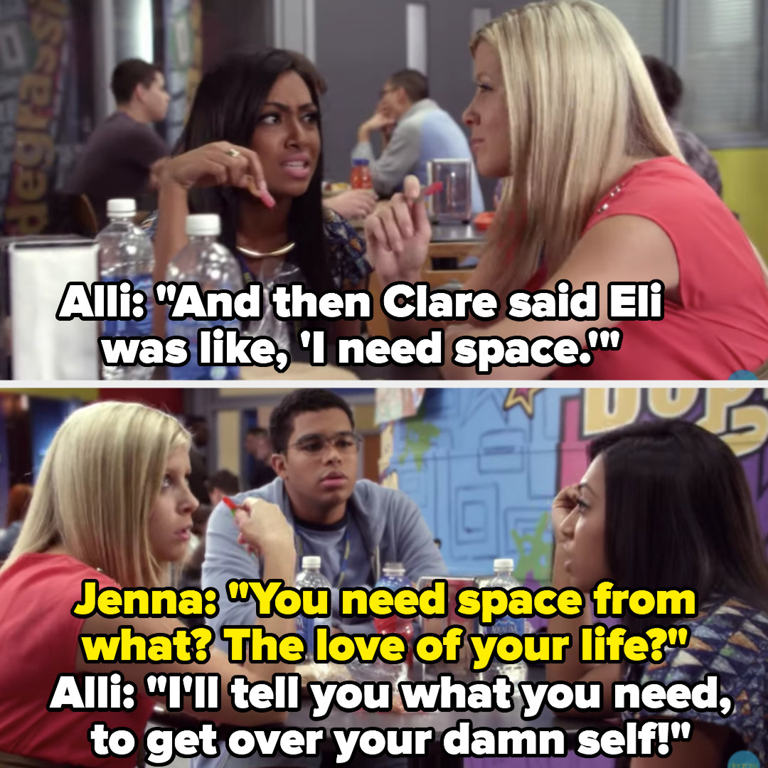 Alli and Jenna mocking Eli&#x27;s &quot;I need space&quot;