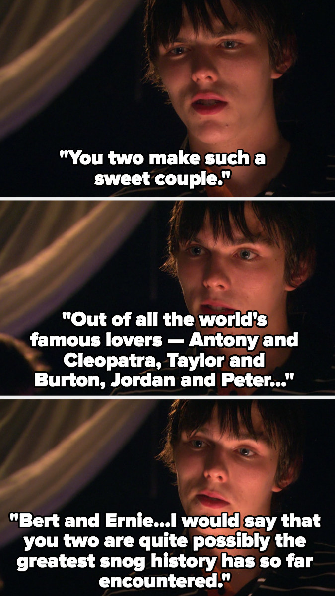 Tony sarcastically compares Sid and Michelle to the greatest couples in the world including Bert and Ernie