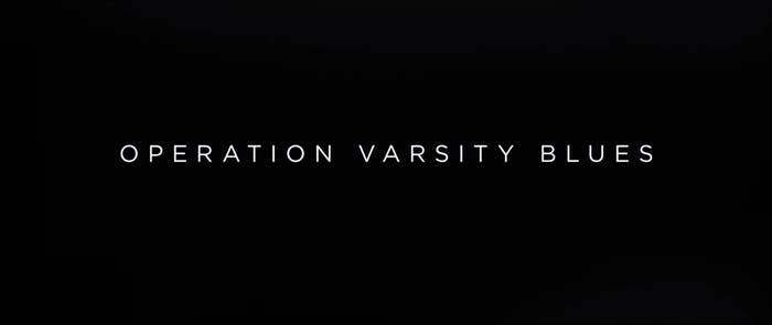 Title card for Operation Varsity Blues