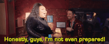 Lizzo talking about being underprepared