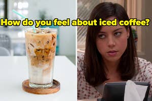 iced coffee and april ludgate