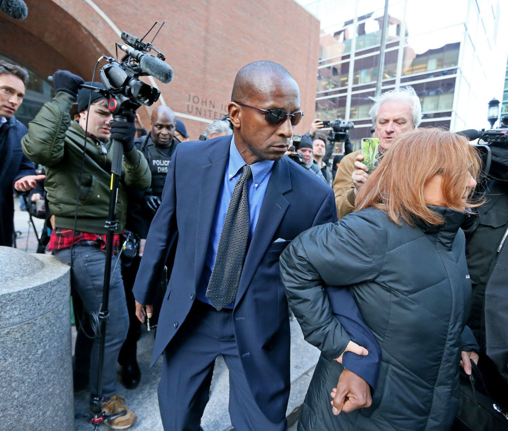 Former Yale women's head soccer coach Rudy Meredith leaves Moakley Courthouse
