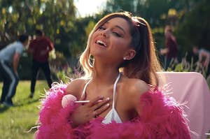 Ariana Grande in the "Thank U, Next" music video