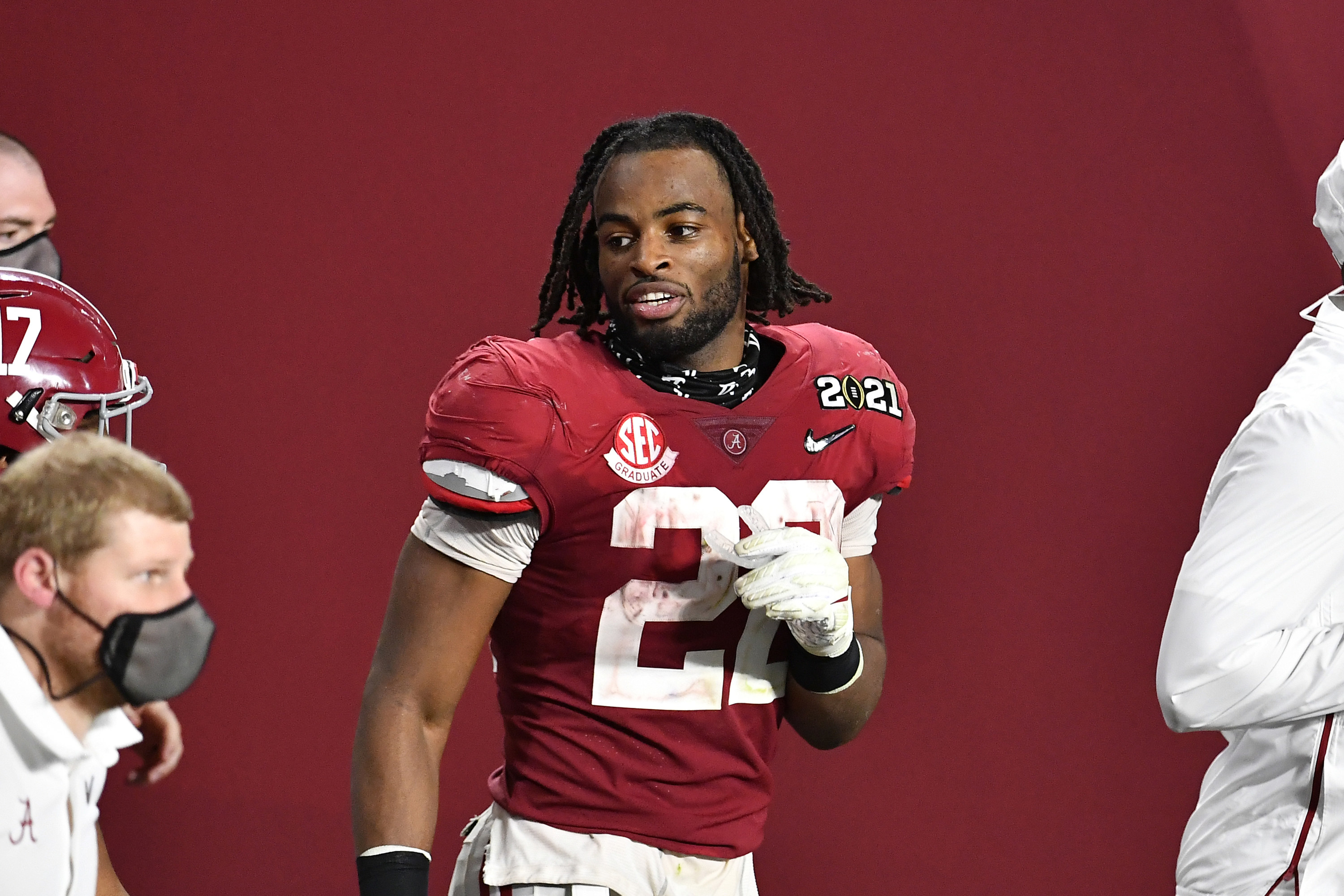 Najee Harris drove NINE hours just to support his teammates