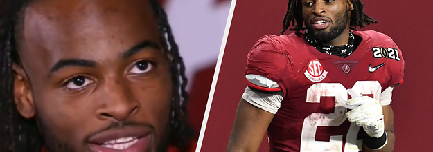 Najee Harris drives 9 hours to support teammates at Alabama's Pro