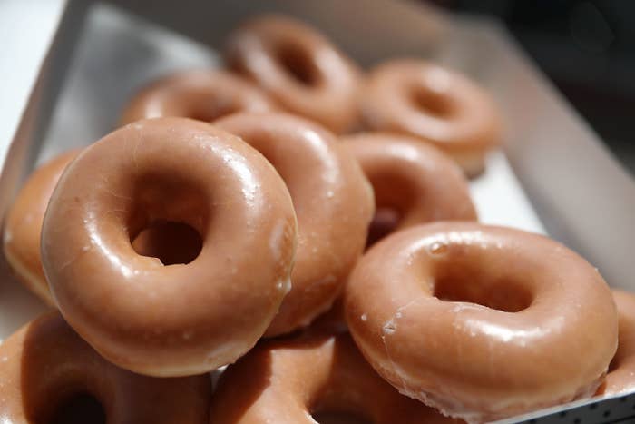 Krispy Kreme glazed doughnuts