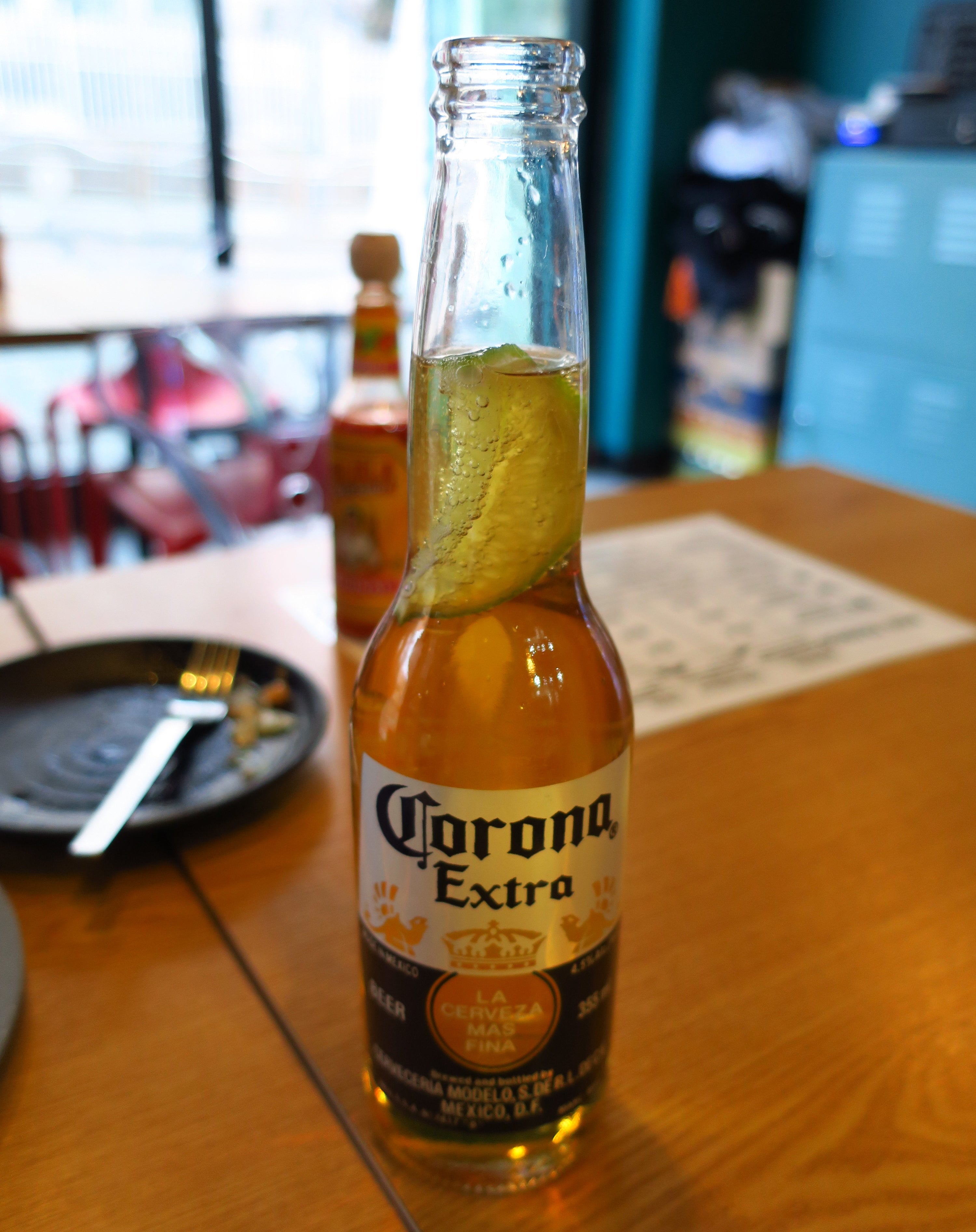 A bottle of Corona Extra