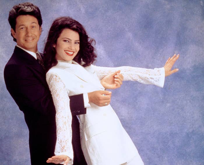 Fran leans back on Charles in a promo image from the show